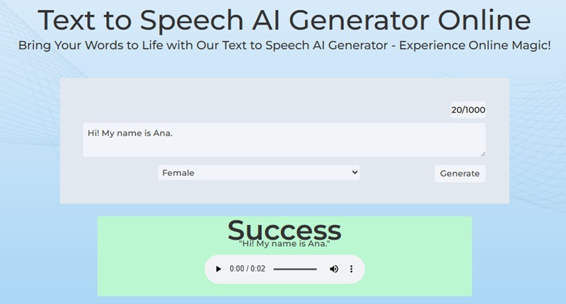Generate and Download<